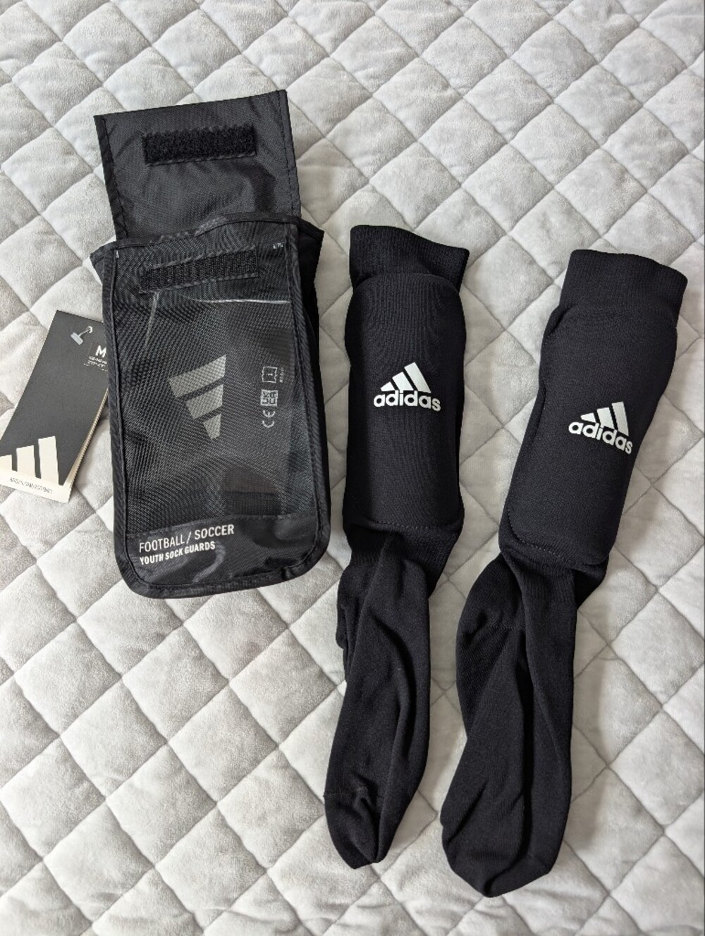 NWT Adidas Little Kids, Youth Soccer Shin Guards, Socks